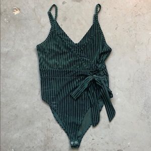 FOREVER 21, olive green, classy bodysuit